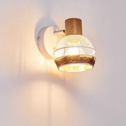 Applique Murale Bariloche Chrome, Blanc, 1 Lumiere