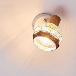 Applique Murale Bariloche Chrome, Blanc, 1 Lumiere