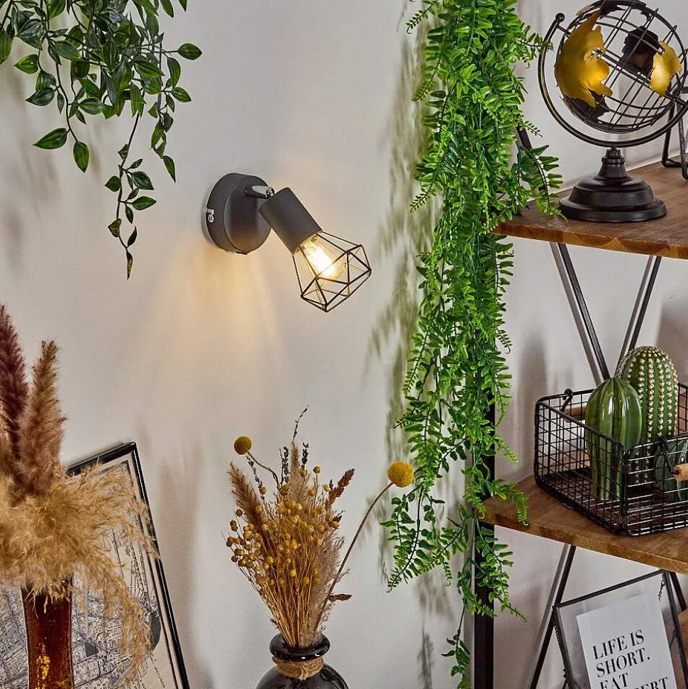 Applique Murale Baripada Anthracite, Chrome, 1 Lumiere