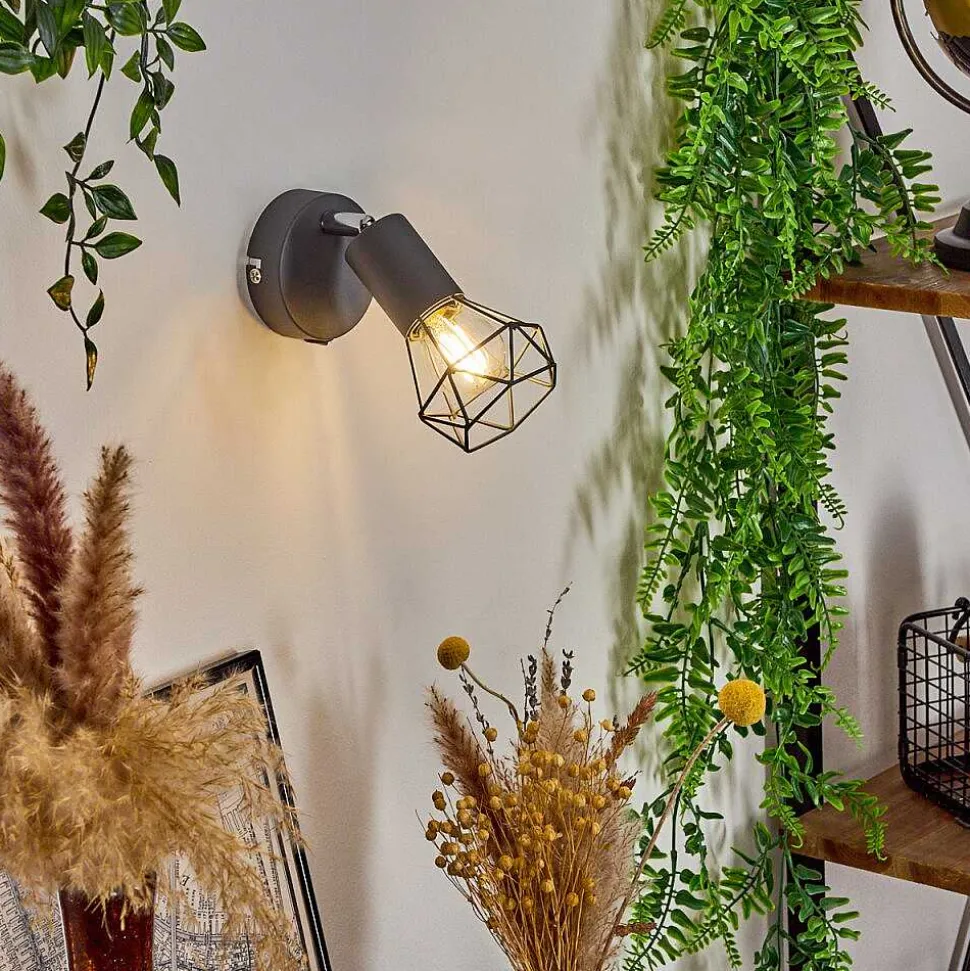 Applique Murale Baripada Anthracite, Chrome, 1 Lumiere