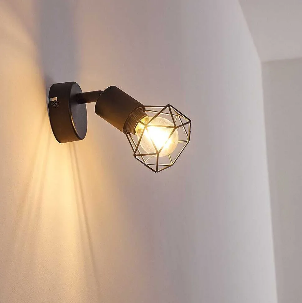 Applique Murale Baripada Noir, 1 Lumiere