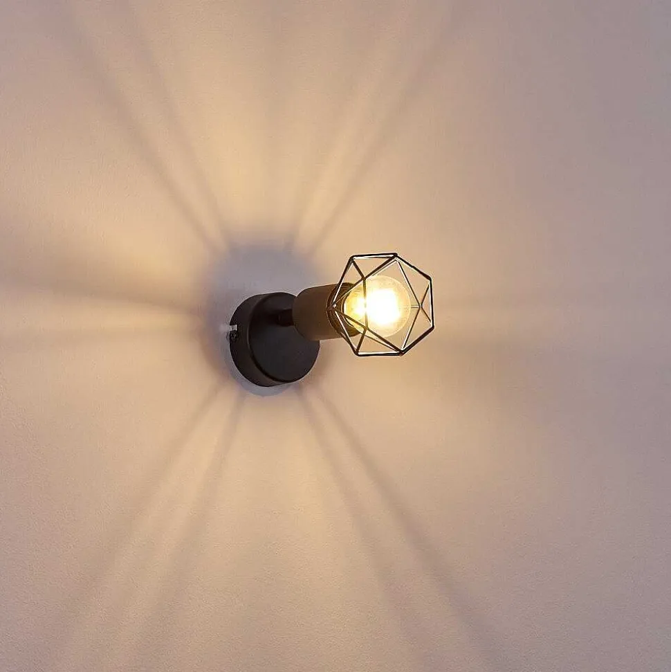 Applique Murale Baripada Noir, 1 Lumiere