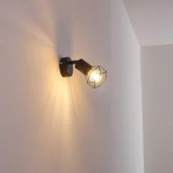 Applique Murale Baripada Noir, 1 Lumiere