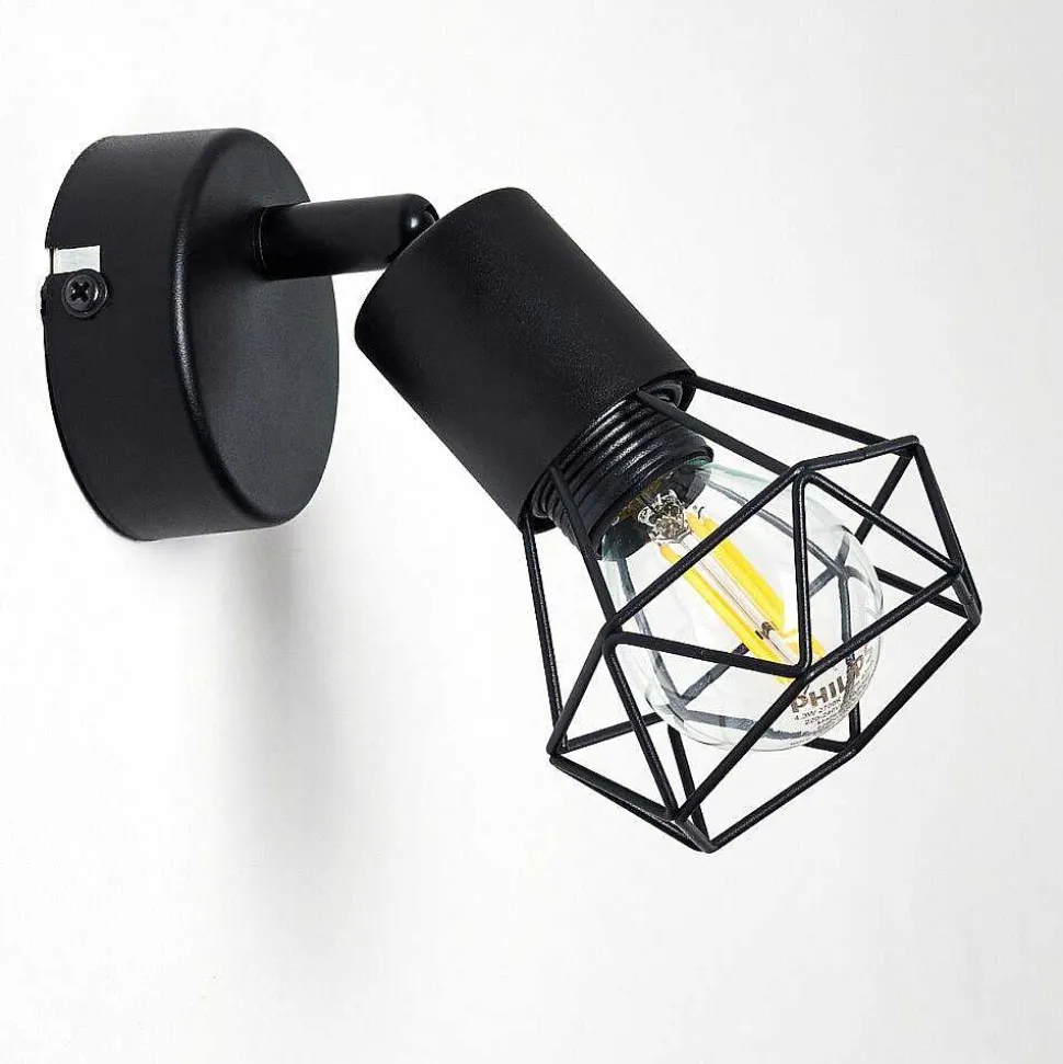 Applique Murale Baripada Noir, 1 Lumiere