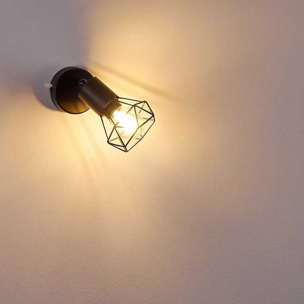 Applique Murale Baripada Noir, 1 Lumiere