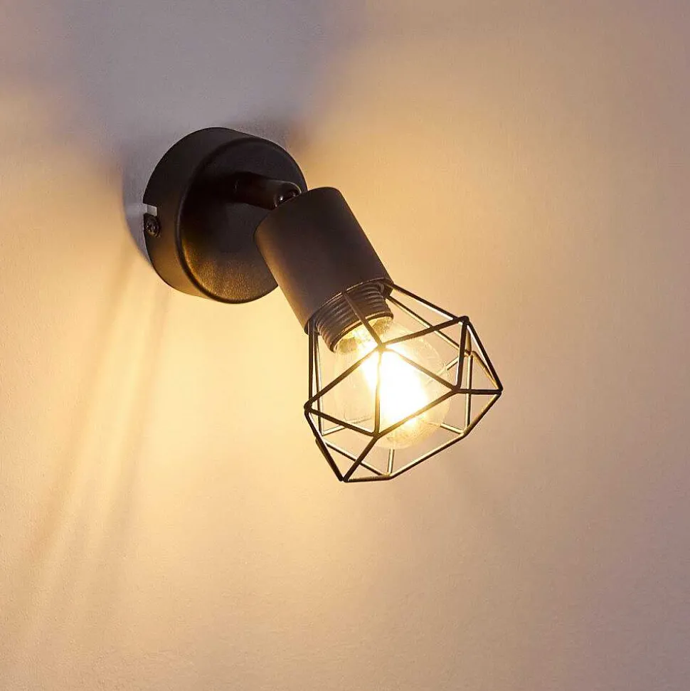 Applique Murale Baripada Noir, 1 Lumiere