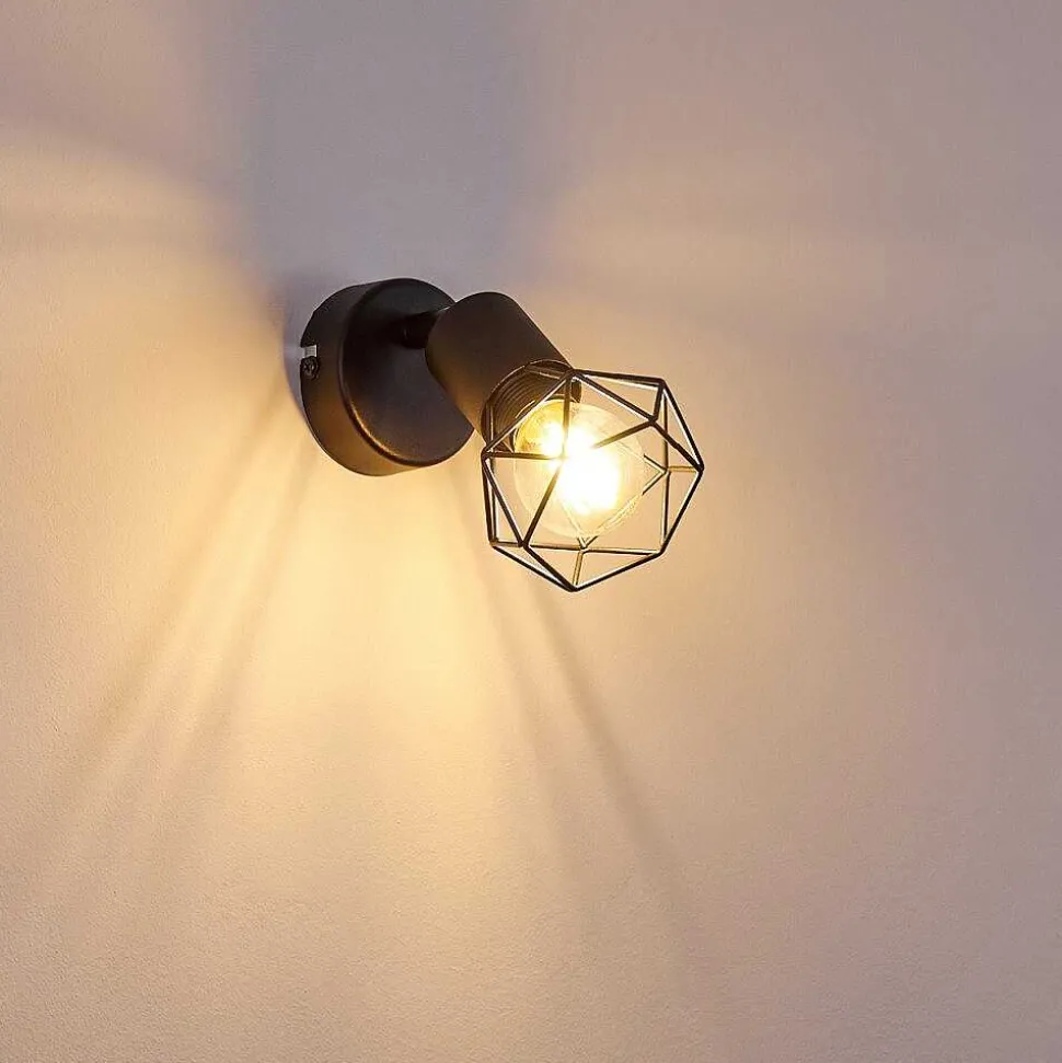 Applique Murale Baripada Noir, 1 Lumiere