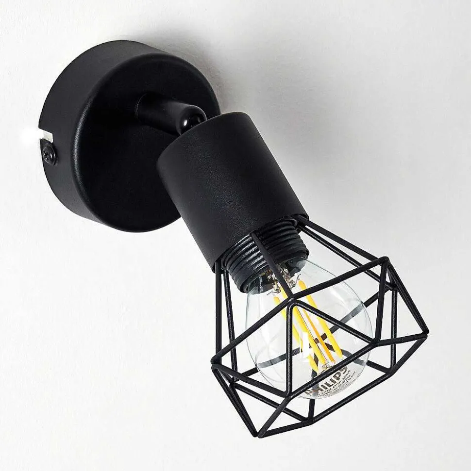 Applique Murale Baripada Noir, 1 Lumiere