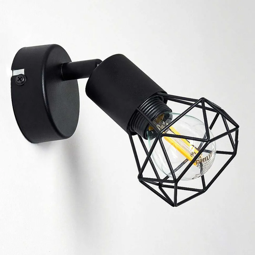 Applique Murale Baripada Noir, 1 Lumiere