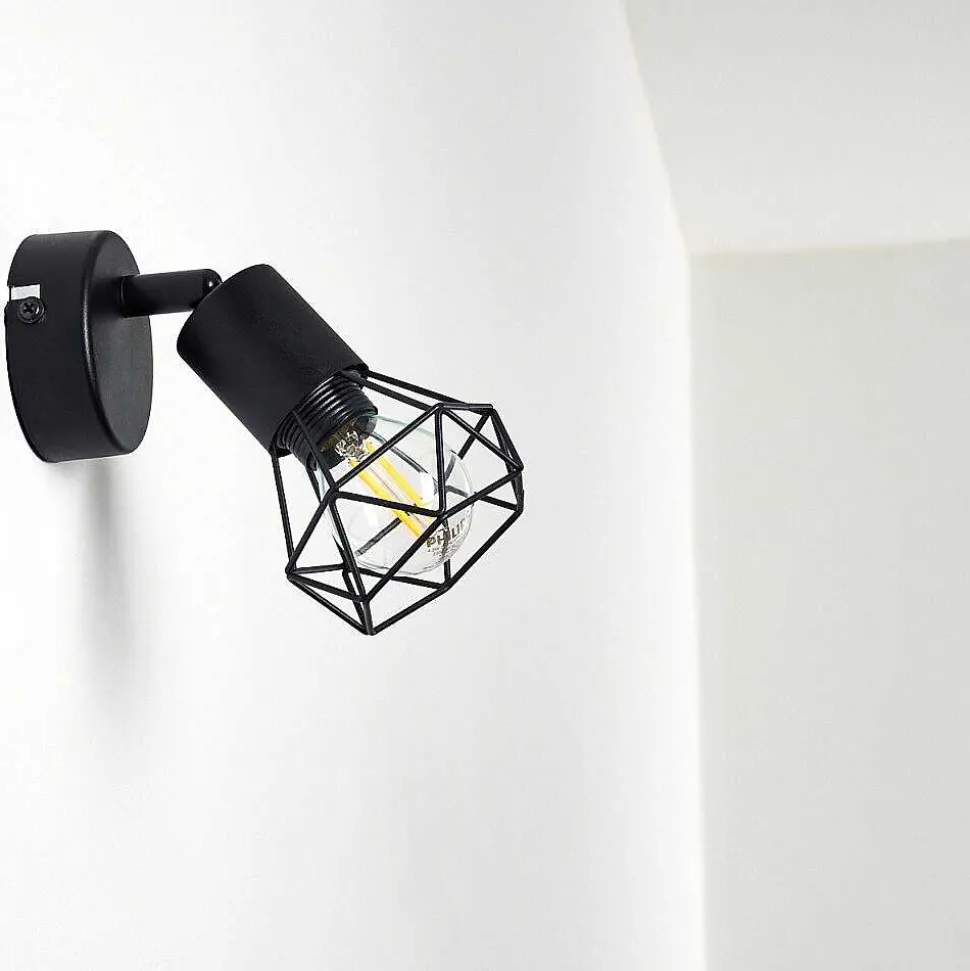 Applique Murale Baripada Noir, 1 Lumiere