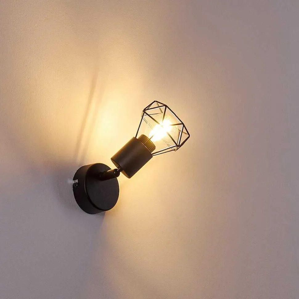 Applique Murale Baripada Noir, 1 Lumiere