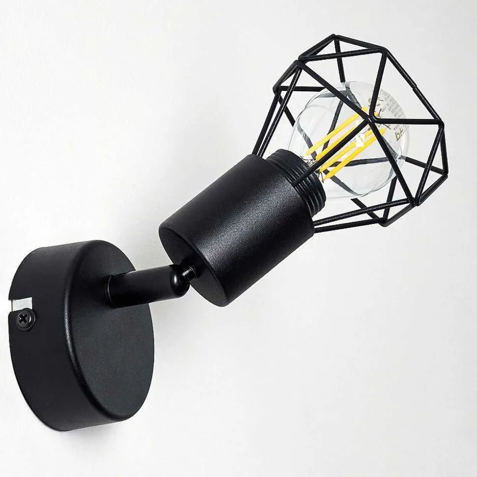 Applique Murale Baripada Noir, 1 Lumiere