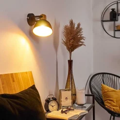 Applique Murale Blackburn Noir, 1 Lumiere