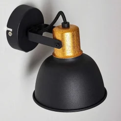 Applique Murale Blackburn Noir, 1 Lumiere