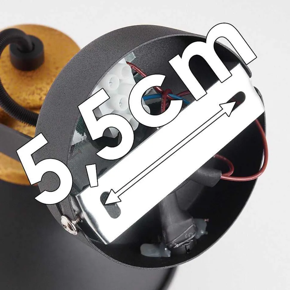 Applique Murale Blackburn Noir, 1 Lumiere