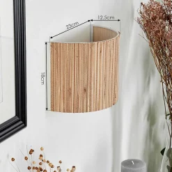 Applique Murale Bongal Noir, 2 Lumieres