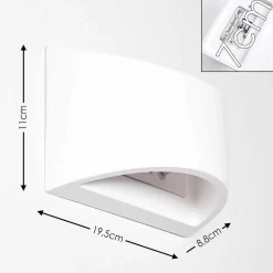 Applique Murale Braslo Blanc, 1 Lumiere