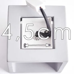 Applique Murale Braslo Gris, 1 Lumiere