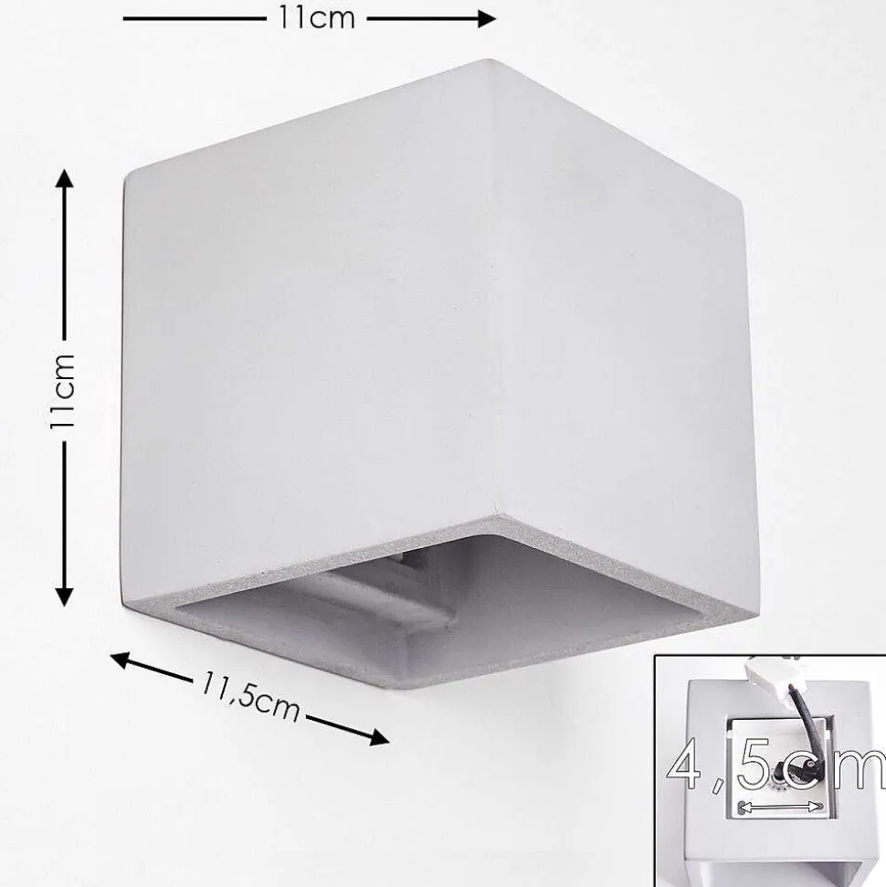 Applique Murale Braslo Gris, 1 Lumiere