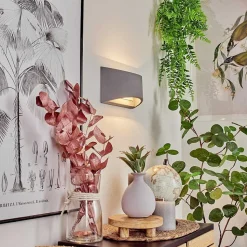 Applique Murale Braslo Gris, 1 Lumiere