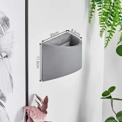 Applique Murale Braslo Gris, 1 Lumiere