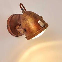 Applique Murale Butikon Rouille, 1 Lumiere