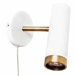 Applique Murale By Rydens Pulse Or, Blanc, 1 Lumiere