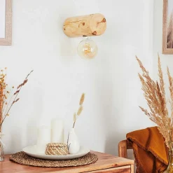 Applique Murale Canedo Brun, 1 Lumiere