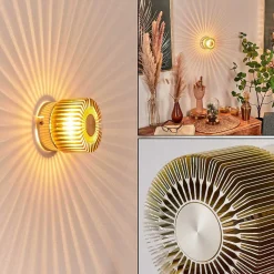 Applique Murale Cantoni Or, 1 Lumiere