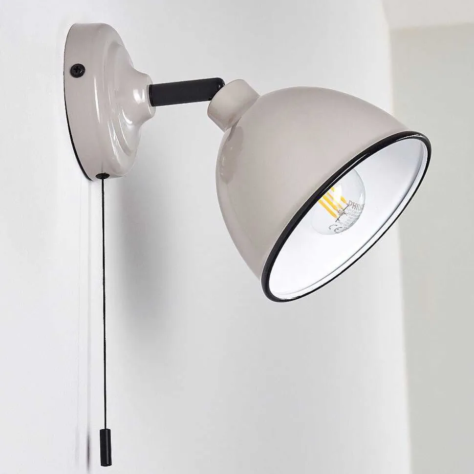 Applique Murale Catharine Gris, 1 Lumiere