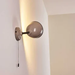 Applique Murale Catharine Gris, 1 Lumiere