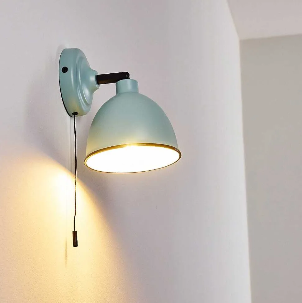 Applique Murale Catharine Bleu, Noir, 1 Lumiere