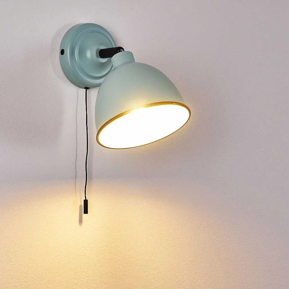 Applique Murale Catharine Bleu, Noir, 1 Lumiere