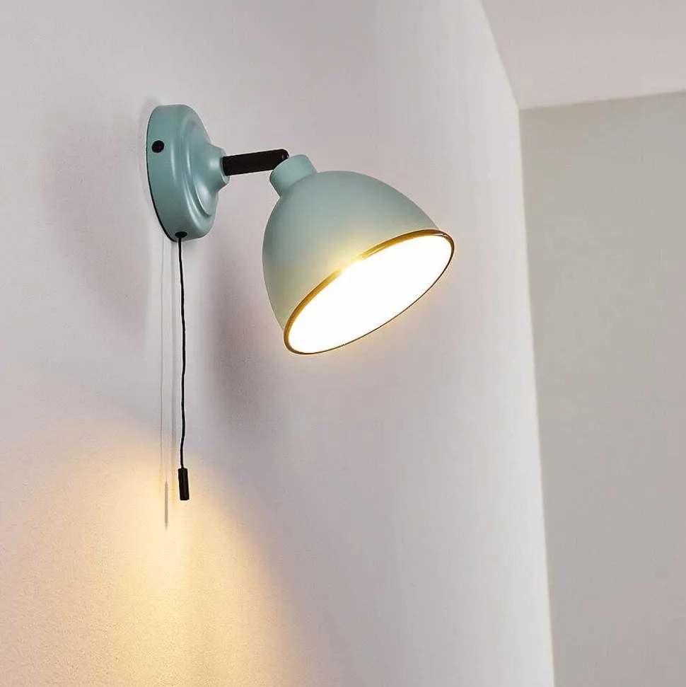 Applique Murale Catharine Bleu, Noir, 1 Lumiere