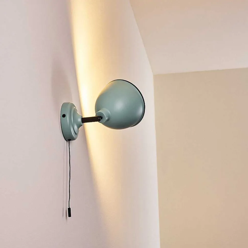 Applique Murale Catharine Bleu, Noir, 1 Lumiere