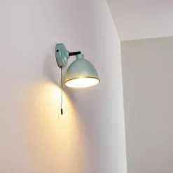 Applique Murale Catharine Bleu, Noir, 1 Lumiere