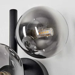 Applique Murale Chehalis Noir, 3 Lumieres