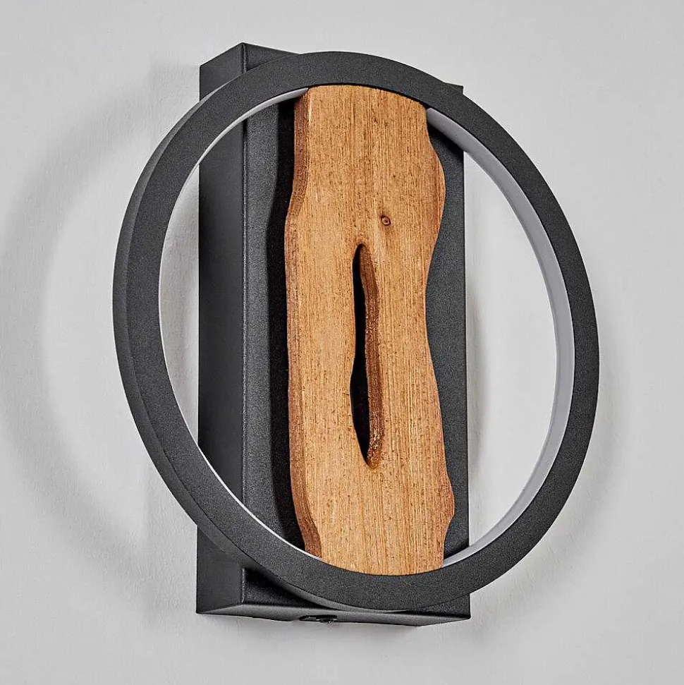 Applique Murale Cornol Led Ecru, Noir, 1 Lumiere