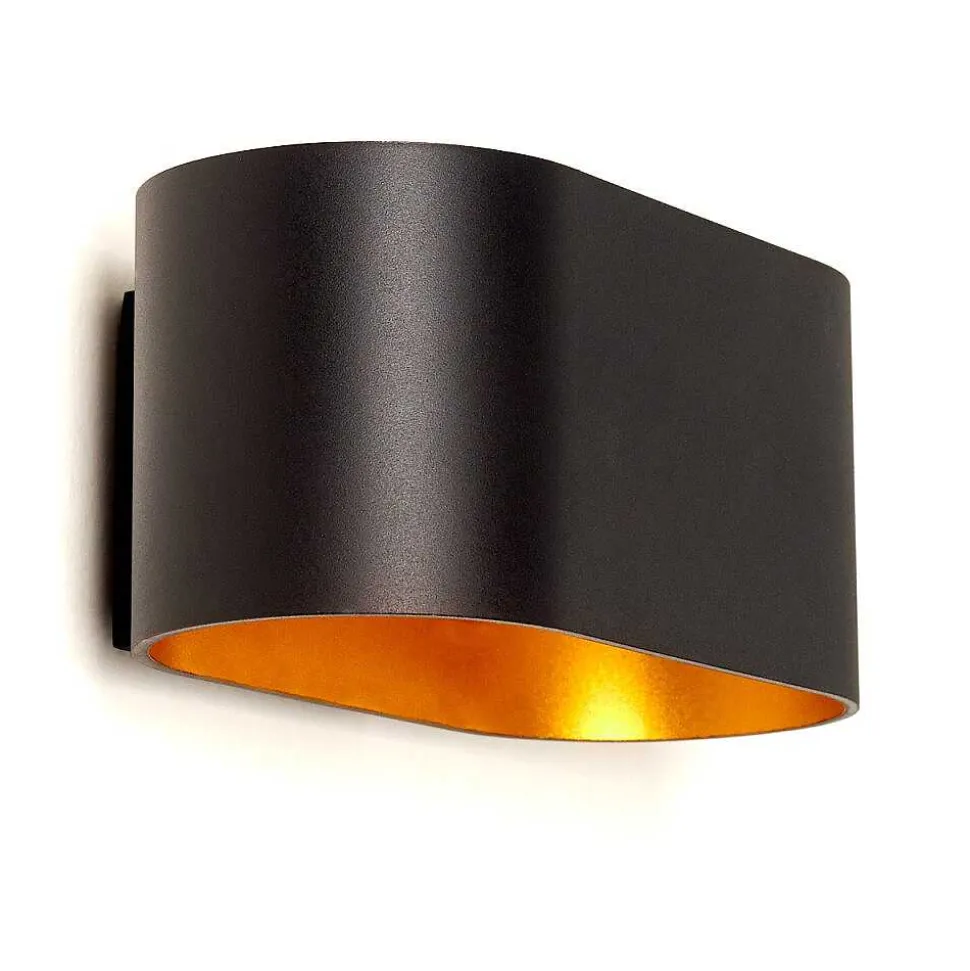 Applique Murale Dapp Noir Dore, 1 Lumiere