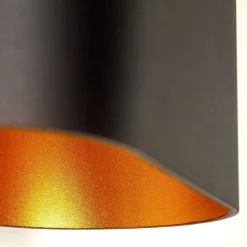 Applique Murale Dapp Noir Dore, 1 Lumiere