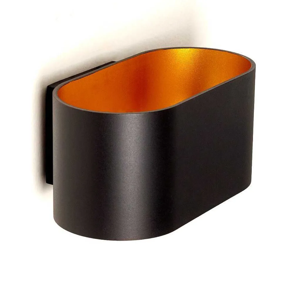 Applique Murale Dapp Noir Dore, 1 Lumiere