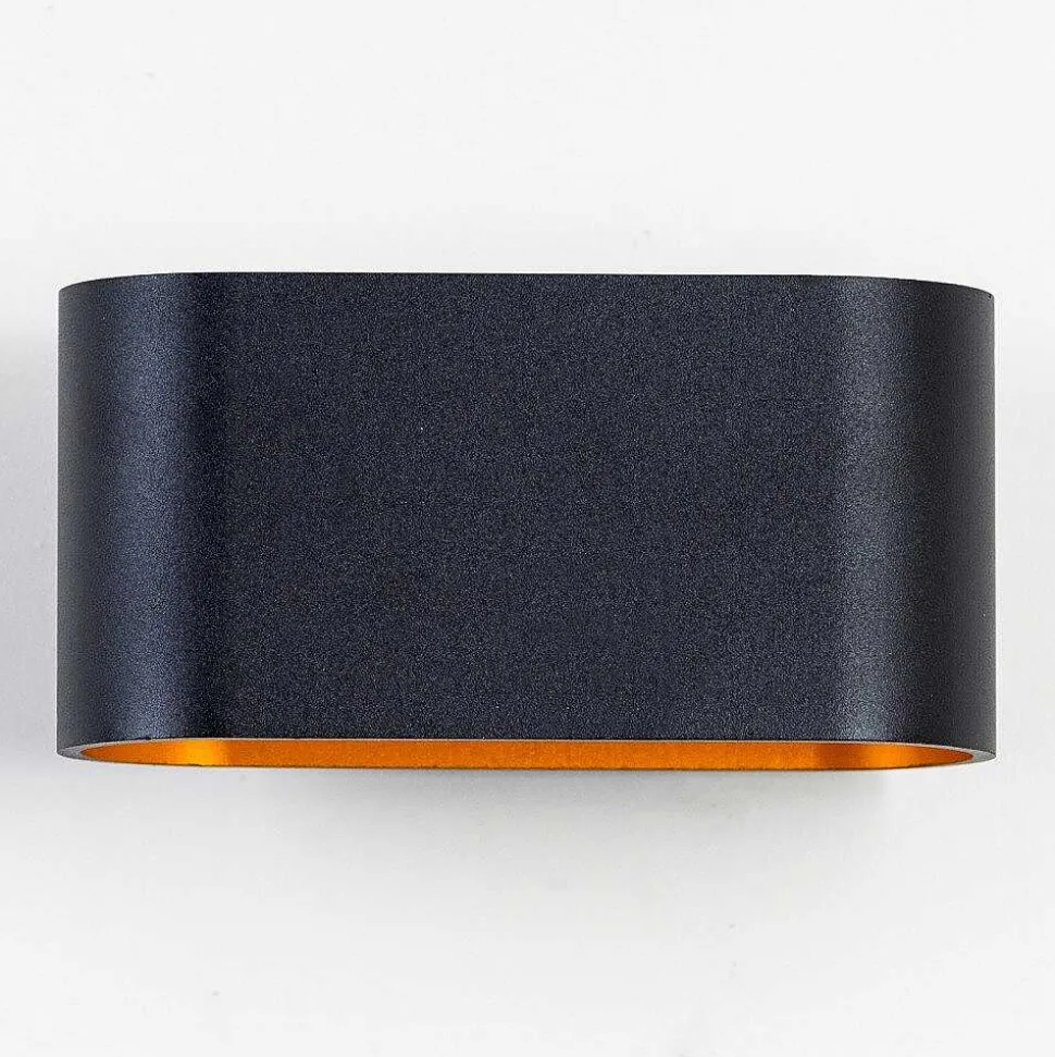 Applique Murale Dapp Or, Noir, 1 Lumiere