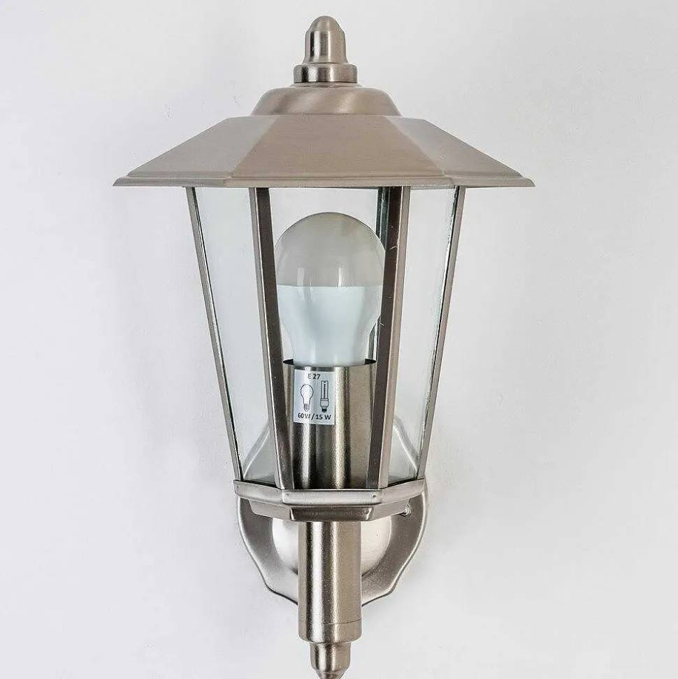 Applique Murale D'Exterieur Moskau Acier Inoxydable, 1 Lumiere