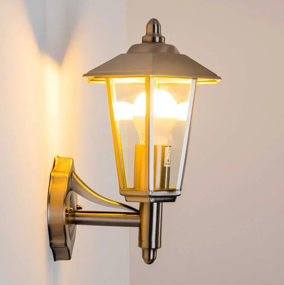 Applique Murale D'Exterieur Moskau Acier Inoxydable, 1 Lumiere