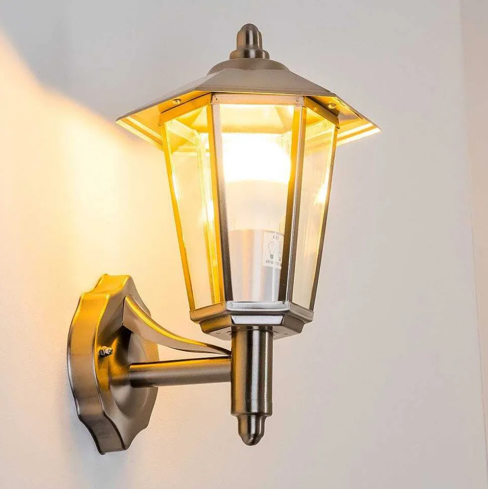 Applique Murale D'Exterieur Moskau Acier Inoxydable, 1 Lumiere