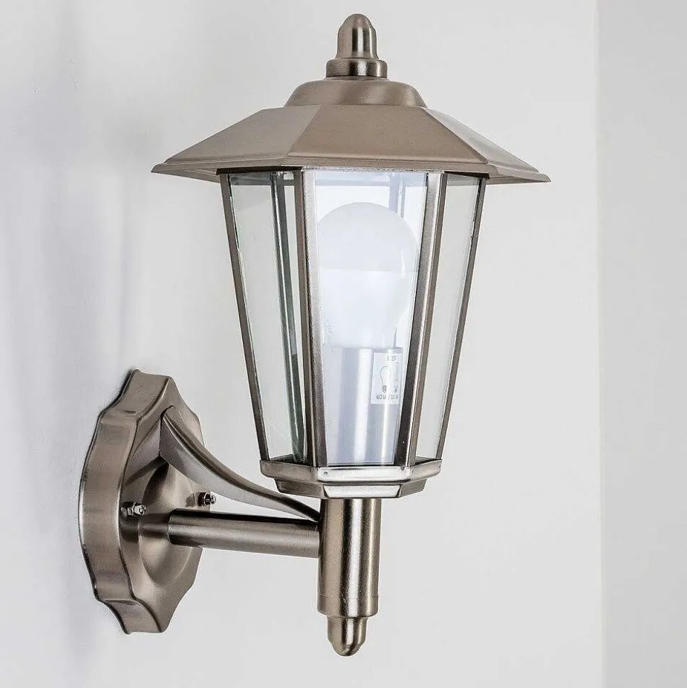 Applique Murale D'Exterieur Moskau Acier Inoxydable, 1 Lumiere