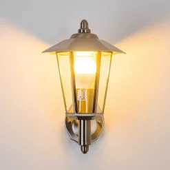 Applique Murale D'Exterieur Moskau Acier Inoxydable, 1 Lumiere