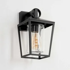 Applique Murale D'Exterieur Heinonen Noir, 1 Lumiere