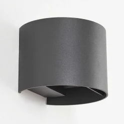 Applique Murale D'Exterieur Tamarin Led Anthracite, 2 Lumieres