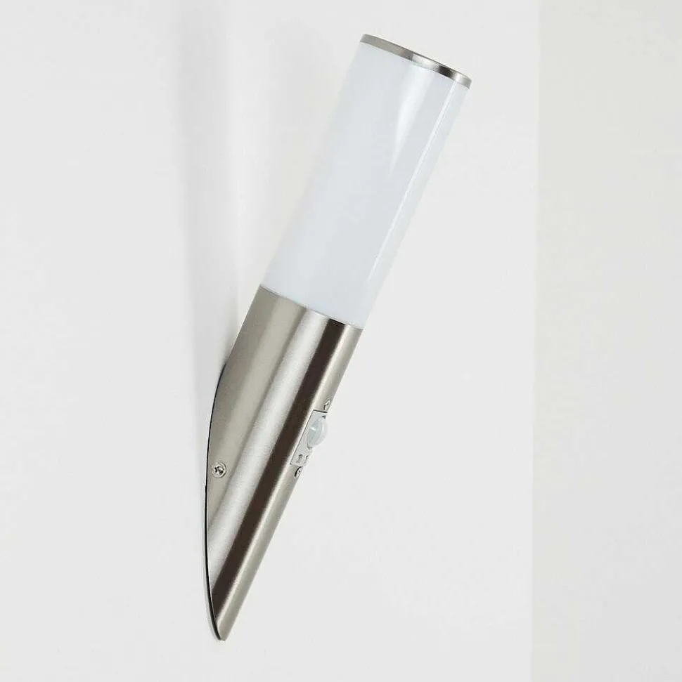 Applique Murale D'Exterieur Caserta Nickel Mat, 1 Lumiere, Detecteur De Mouvement